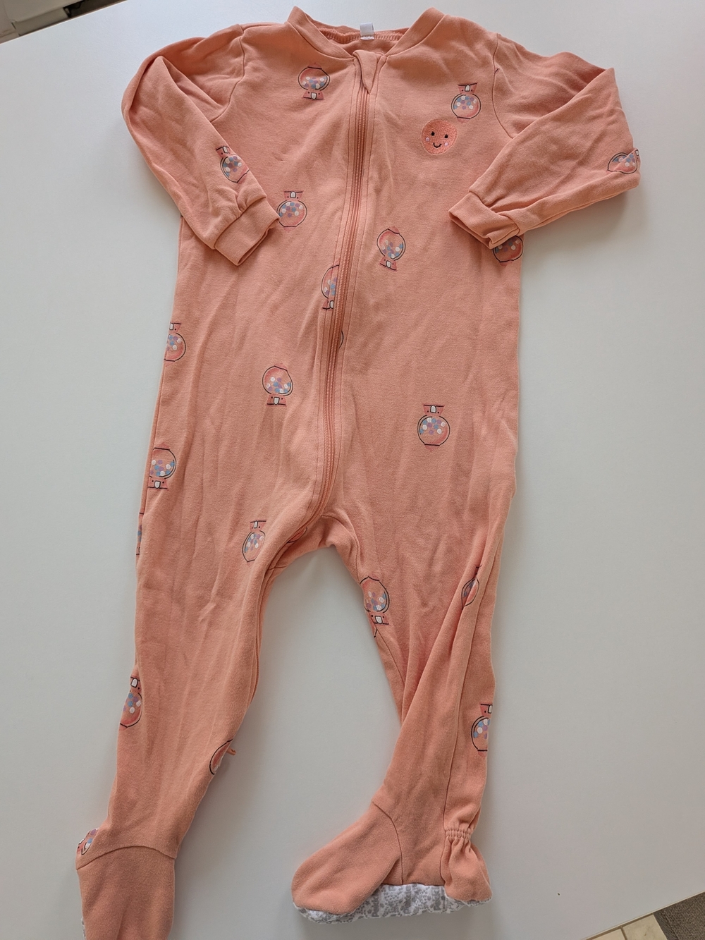PEKKLE 5 For 25$  bubble Gum Peach Zipped Footie